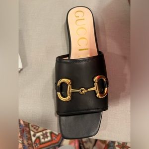 Gucci black slides